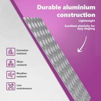 VidaXL Trap tread rechthoekig 4 pcs zilver 90 x 50 cm aluminium - thumbnail