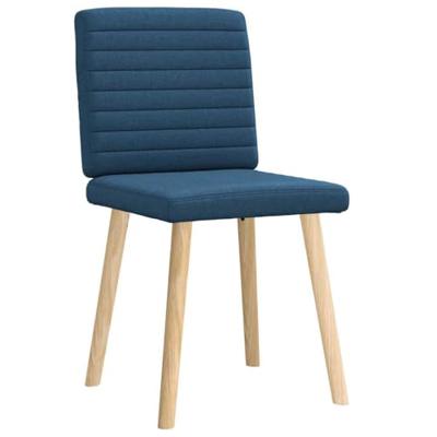 Eetkamerstoelen 2 st stof blauw Eetkamerstoelen 2 st stof blauw