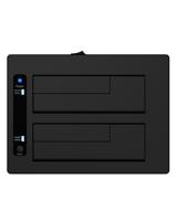 Icy Box IB-127CL-U3 basisstation voor opslagstations Zwart - thumbnail