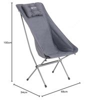 Outwell Tryfan Stoel Black & Grey OS - thumbnail