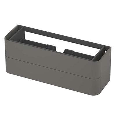 INK - Afgeronde Onderkast Gelakt 2 Laden Softclose Tbv Grepen - 1400x450x520 Mm - Mat Beton Groen