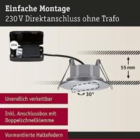 Paulmann 92462 LED-inbouwlamp Set van 10 stuks LED 60 W Zwart (mat) - thumbnail