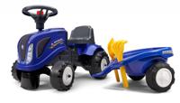 Falk New Holland Looptractor Set Blauw - thumbnail
