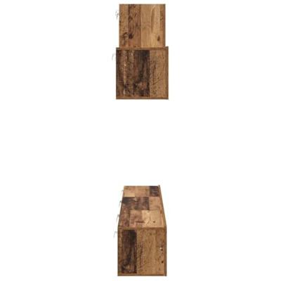 Tv-meubelset 7 pcs Oud hout 60 x 30 x 30 cm Bewerkt hout