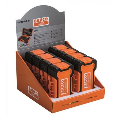 Bahco 59/S54BC-IP Bitset | 54-delig | voor gleuf-, Phillips-, Pozidriv-, zeskant-, TORX®-tamperschroeven - 59/S54BC-IP