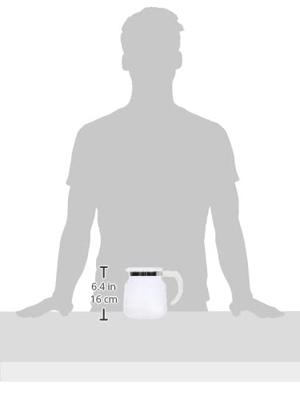 Glazen Koffiekan | Geschikt voor: Moccamaster K / KB/ 1 0PL / Excellent 10S | 1.2 l | Wit