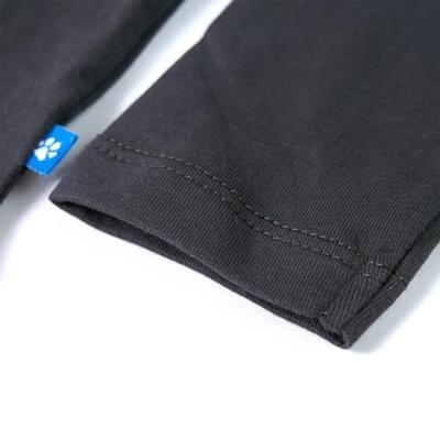 Kindershirt met lange mouwen tijgerprint 128 antracietkleurig Kindershirt met lange mouwen tijgerprint 128 antracietkleurig