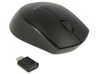 Delock 12526 Muis USB Optisch Zwart 2 Toetsen 1000 dpi - thumbnail