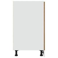 Onderkast met lade 40x46x81,5 cm bewerkt hout artisanaal eiken - thumbnail