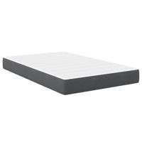 Bedmatras met matras Grijs 120 x 190 cm Stof - thumbnail
