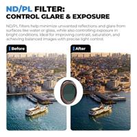 Freewell DJI Mavic 4 Pro Split ND/PL Filters Bright Day - 4 Pack - thumbnail