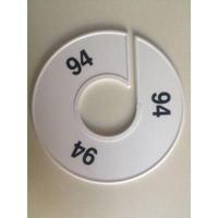 Maatring 11 cm wit/zwart 94 - thumbnail