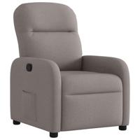 Fauteuil verstelbaar stof taupe - thumbnail