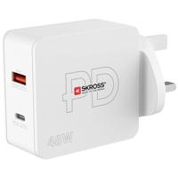 Skross Multipower Combo+ UK USB-oplader 48 W 1x USB-A, 1x USB-C Binnen - thumbnail