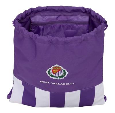 Rugtas met Koordjes Real Valladolid C.F. Wit Paars 35 x 40 x 1 cm Rugtas met Koordjes Real Valladolid C.F. Wit Paars 35 x 40 x 1 cm