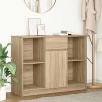 Dressoir met lade 101x35x76 cm spaanplaat sonoma eikenkleurig - thumbnail