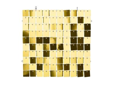 Gouden Paillettenpaneel Backdrop Vierkant (30x30cm)