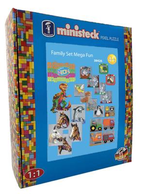 Ministeck familieset mega fun - xxl box, 4000st. Ministeck familieset mega fun - xxl box, 4000st.