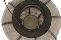 Kaarshouder Home ESPRIT Natuurlijk Jute Bamboe 33 x 33 x 61,5 cm - thumbnail