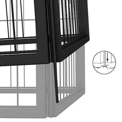 Hondenkennel 28 panelen 100x50 cm gepoedercoat staal zwart