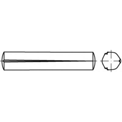 TOOLCRAFT TO-5438277 Gekerfde conische pen 3 mm Staal 250 stuk(s)