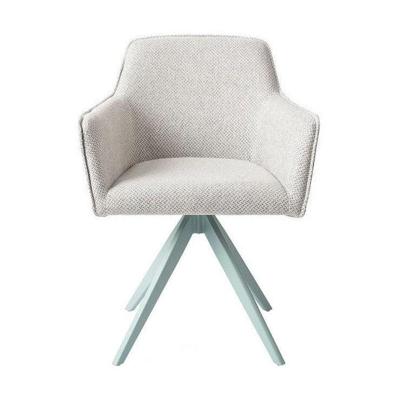 Jesper Home Draaibare Eetkamerstoel 'Hofu' Turn Mint, kleur Checkers Charm
