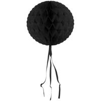Zwarte honeycomb bol - 30 cm - thumbnail