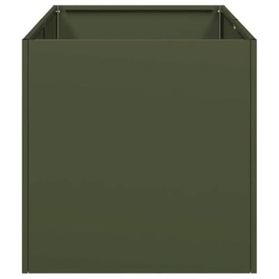 Plantenbak 40x80x40 cm koudgewalst staal olijfgroen Plantenbak 40x80x40 cm koudgewalst staal olijfgroen