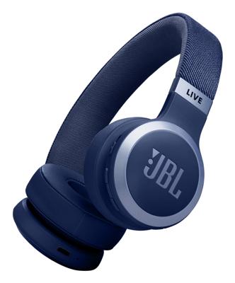 JBL Live 670 NC On Ear koptelefoon Draadloos, Bluetooth Blauw Noise Cancelling Vouwbaar, Afstandsbediening, Surround sound