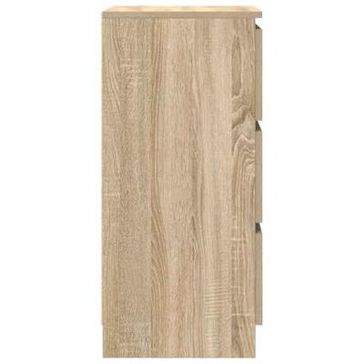 Dressoir 37,5x35x76cm bewerkt hout sonoma eikenkleurig