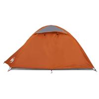 Tent 2-persoons 254x135x112 cm 185T taft grijs en oranje - thumbnail