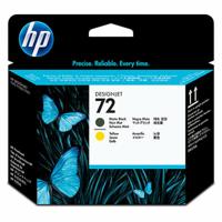Originele inkt cartridge HP 72 Zwart/Geel - thumbnail