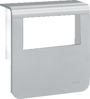 Afdekkap voor outlet, 80mm aluminium