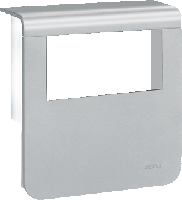 Afdekkap voor outlet, 80mm aluminium - thumbnail