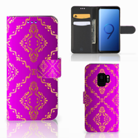 Wallet Case Samsung Galaxy S9 Barok Roze - thumbnail