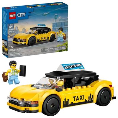 LEGO® CITY 6581052 Gele taxi (60487); busset met modelauto en 2 minifiguren LEGO® CITY 6581052 Gele taxi (60487); busset met modelauto en 2 minifiguren