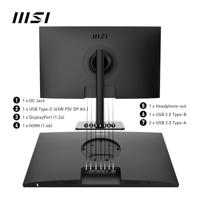 MSI Modern MD272XP 27 inch Full HD desktopmonitor - IPS-paneel 1920 x 1080, 100 Hz, oogcomfort, geïntegreerde luidspreker, 4-weg verstelbaar - HDMI 1.4b, DisplayPort 1.2a, USB Type-C, USB 2.0 - thumbnail