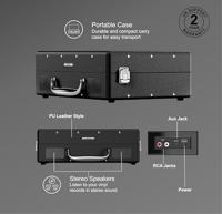 Mixx Audio - BT Revival 55 Stereo Draagbare Vinyl Platenspeler - Zwart - thumbnail
