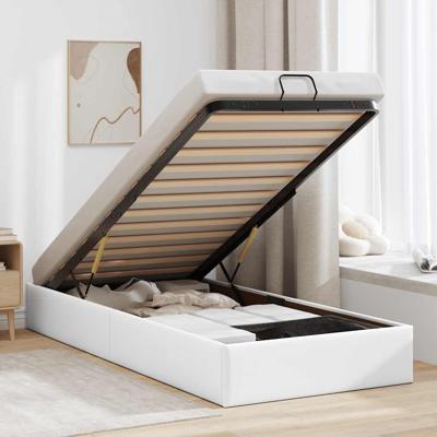 Bedframe zonder matras 90x190 cm kunstleer wit