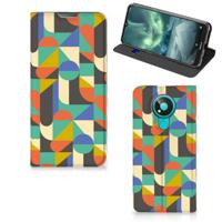 Nokia 3.4 | Hoesje met Magneet | Funky Retro - thumbnail