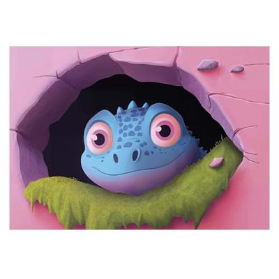 Puzzel 4 in 1 progressief sympathieke dinos EDUCA meerkleurig Puzzel 4 in 1 progressief sympathieke dinos EDUCA meerkleurig