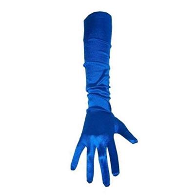 Handschoenen Satijn blauw