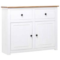 Dressoir Panama Range 93x40x80 cm massief grenenhout wit - thumbnail