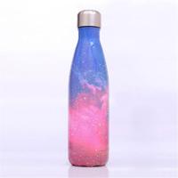 Starry Sky patroon thermische Cup vacuüm kolf warmte water fles draagbare RVS sport ketel capaciteit: 500ml (roze) - thumbnail