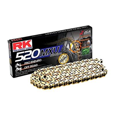 RK Chain 520 mxu 114 c gold/gold open