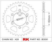 RK Chain wheel 428 51z steel silver - thumbnail