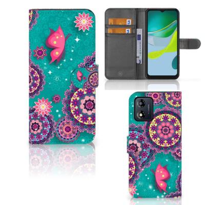 Motorola Moto E13 4G Hoesje Cirkels en Vlinders Motorola Moto E13 4G Hoesje Cirkels en Vlinders