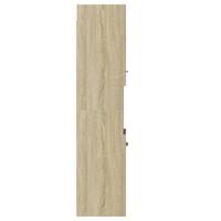 Badkamerkast 30x30x130 cm spaanplaat sonoma eikenkleurig - thumbnail