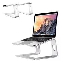 Universele aluminium Laptop Standaard / MacBook Standaard - Zilver - thumbnail