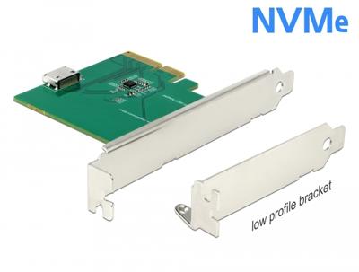 DeLOCK PCIe Express x4 > 1x interne OCuLink SFF-8612-LP adapter